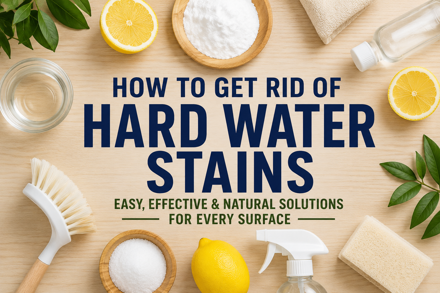 How to get rid of hard water stains