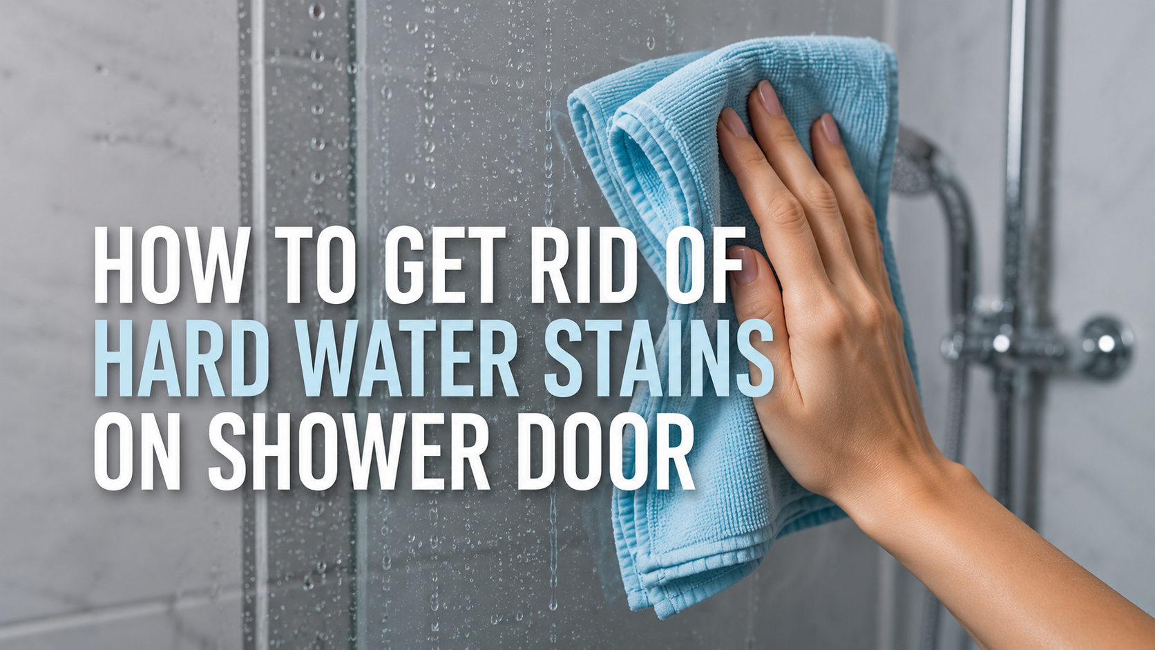 How to Remove Hard Water Stains from Shower Doors