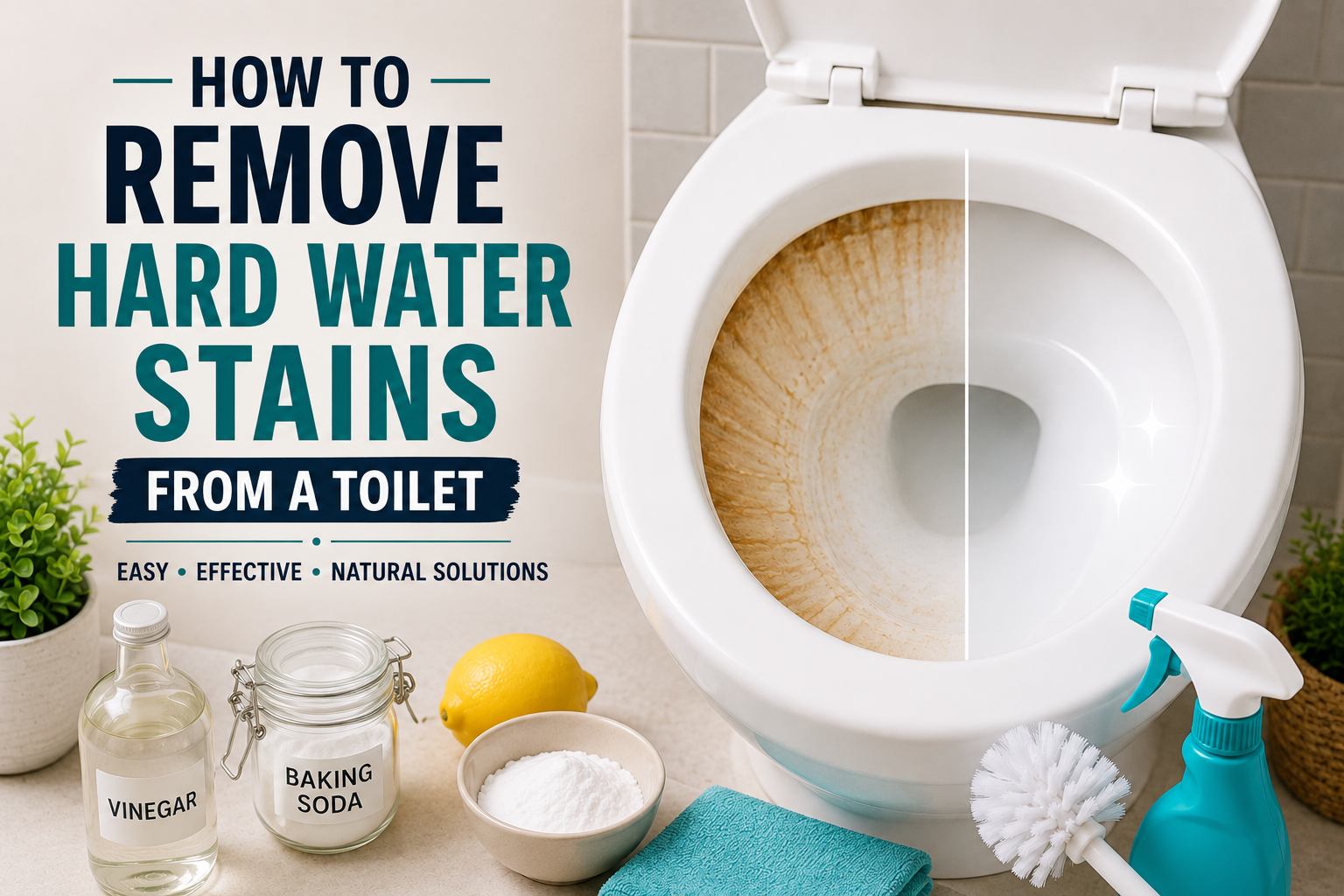 How to Remove Hard Water Stains from a Toilet
