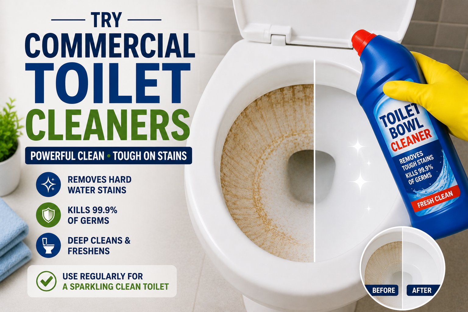 Try Commercial Toilet Cleaners
